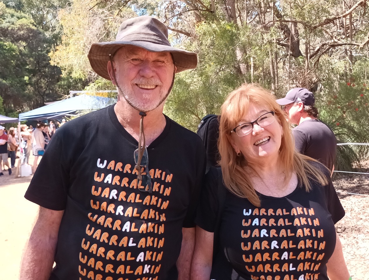 Warralakin The two members of Warralakin stand smiling